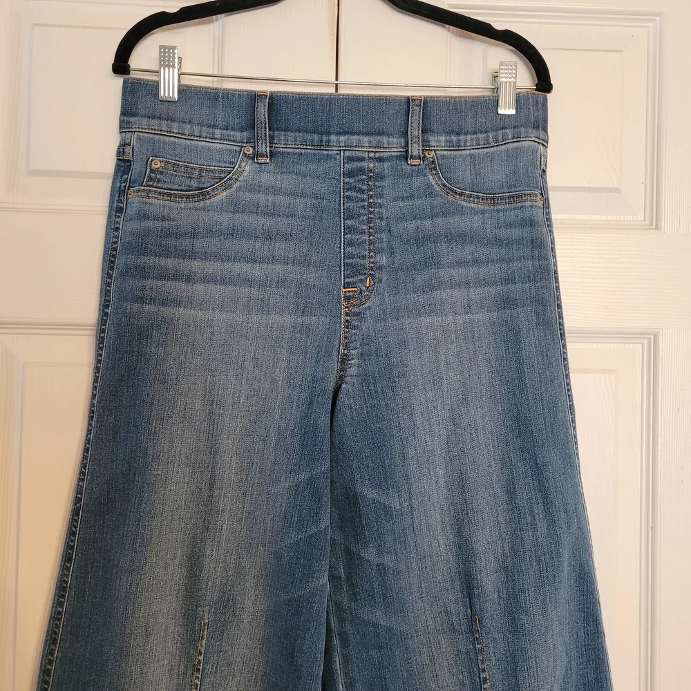 SPANX Seamed Front Wide Leg Vintage Indigo Jeans